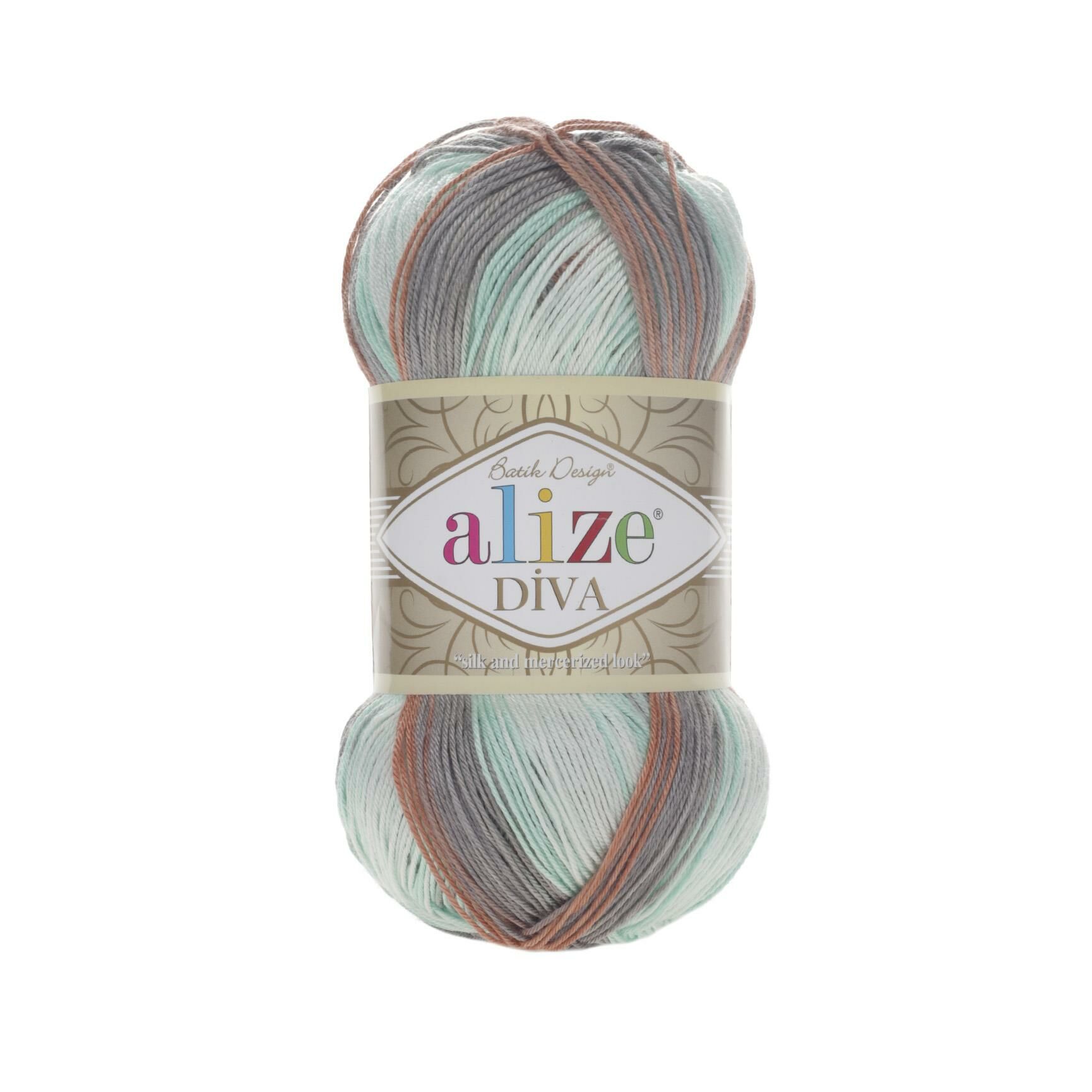 Alize Diva Batik Design El Örgü İpliği 100 gr 5550