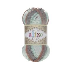 Alize Diva Batik Design El Örgü İpliği 100 gr 5550