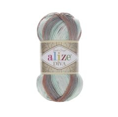 Alize Diva Batik Design El Örgü İpliği 100 gr 5550