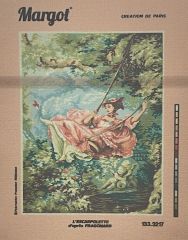 Margot Baskılı Goblen 133 3217 L'escarpolette 50x65cm Tablo Pano