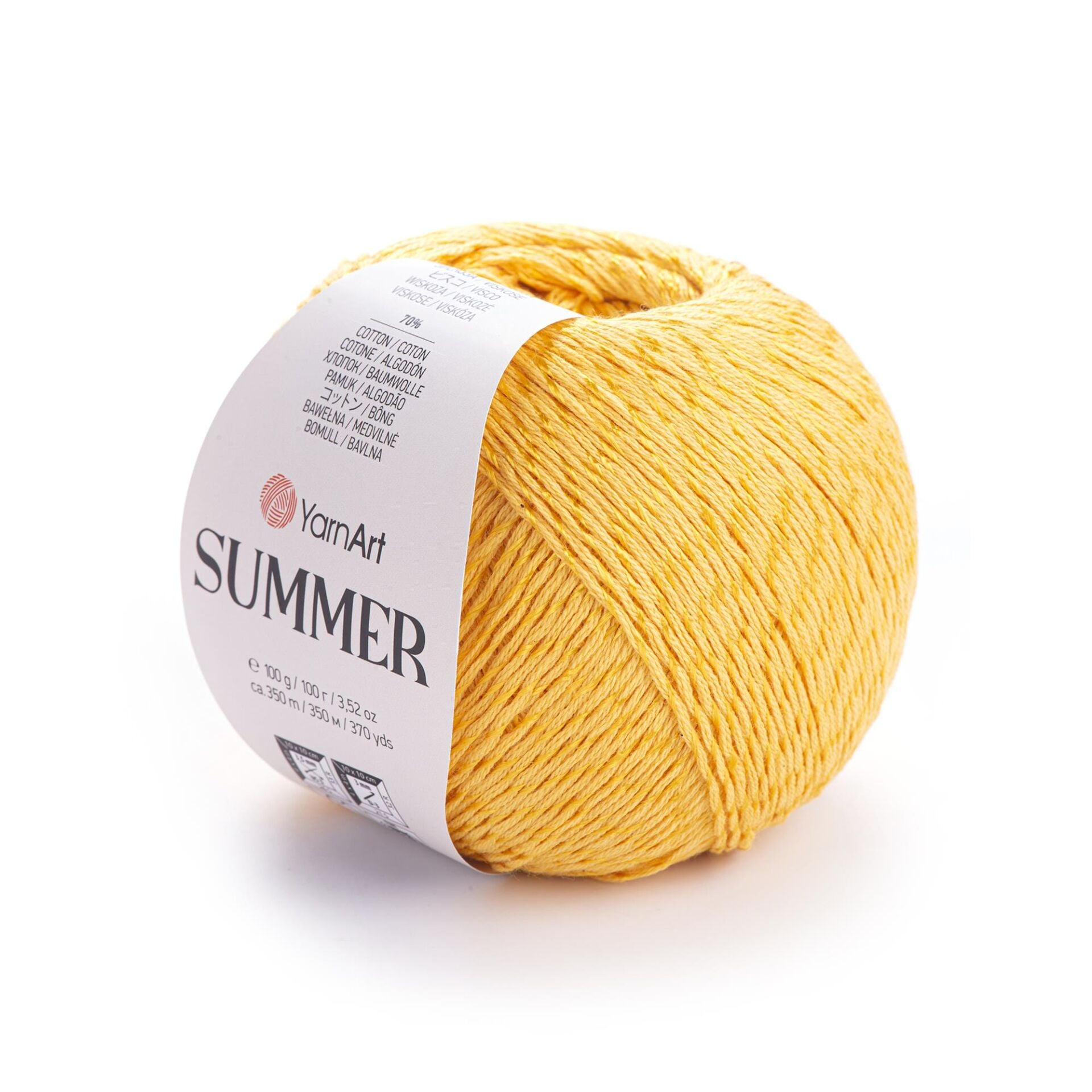 YarnArt Summer Yumuşak Parlak Örgü İpi 100 gr 23 Sarı