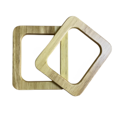 Elegant Ahşap Çanta Sapı Kare Model 13 cm AH13