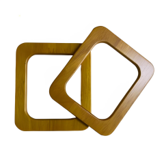 Elegant Ahşap Çanta Sapı Kare Model 13 cm AH13