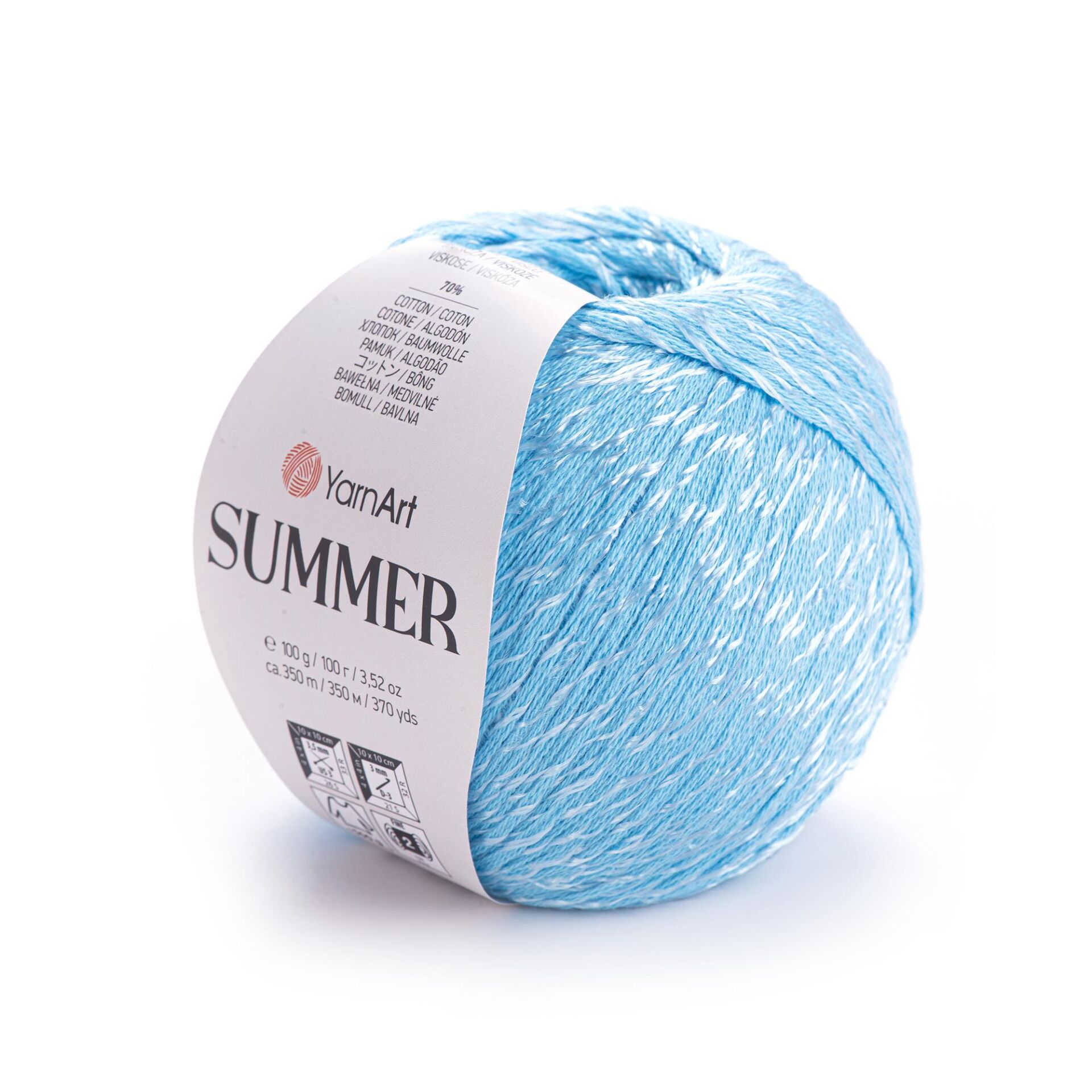 YarnArt Summer Yumuşak Parlak Örgü İpi 100 gr 33 Turkuaz