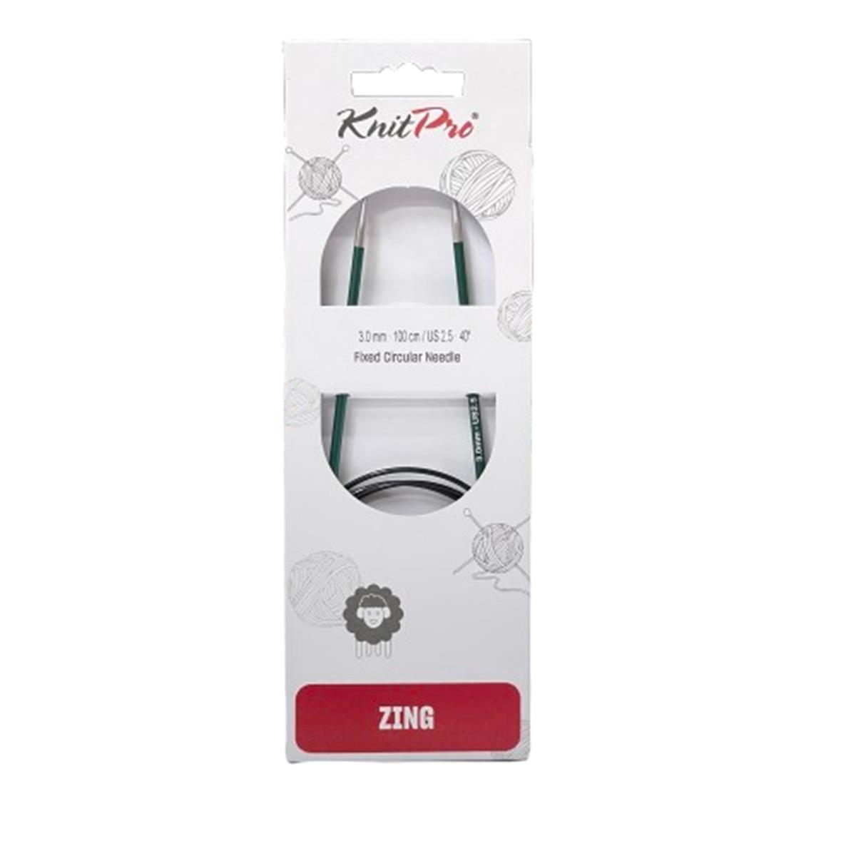 KnitPro Zing 100 cm Misinalı Şiş 3 mm