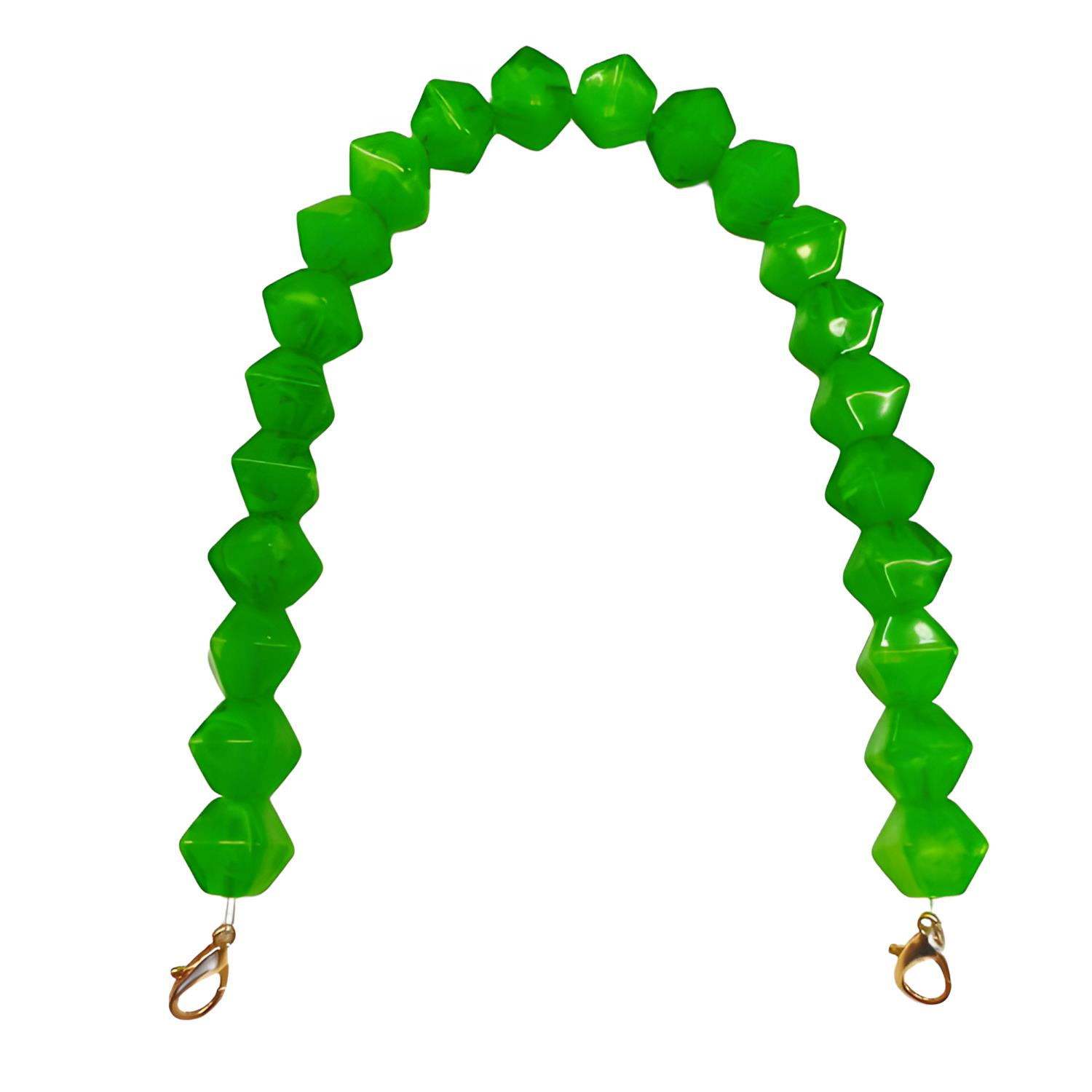 Akrilik Taşlı Çanta Sapı AX5 M2 Yeşil