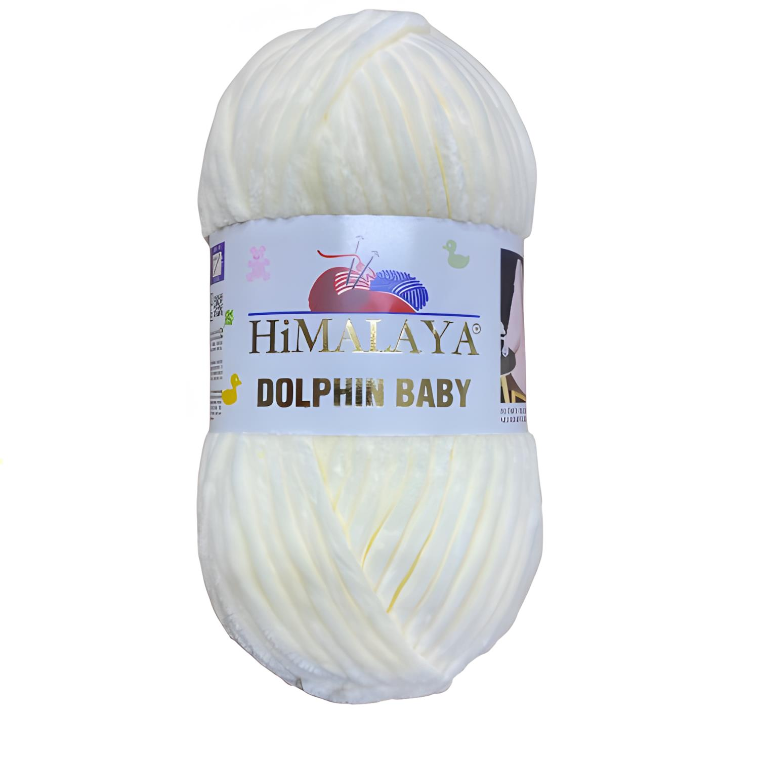 Himalaya Dolphin Baby Kadife İp El Örgü Yünü 80375 Krem