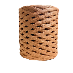 Elegantshop Natura Raffia Rafya Şapka Çanta Kağıt İp 100 gr 40 Ebruli Canlı Kırmızı