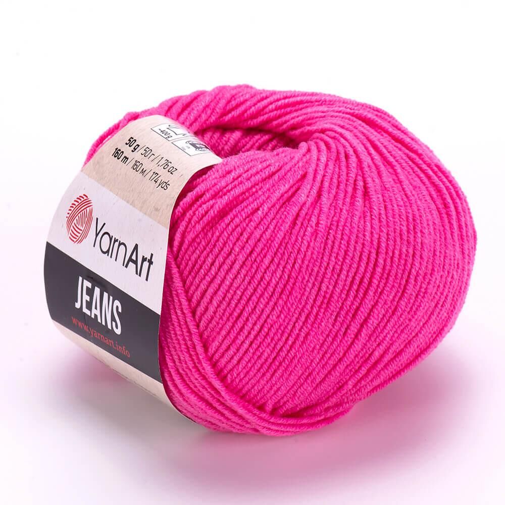 YarnArt Jeans 50gr Pamuk Cotton Amigurumi El Örgü İpi İpliği Yünü 42 Fuşya