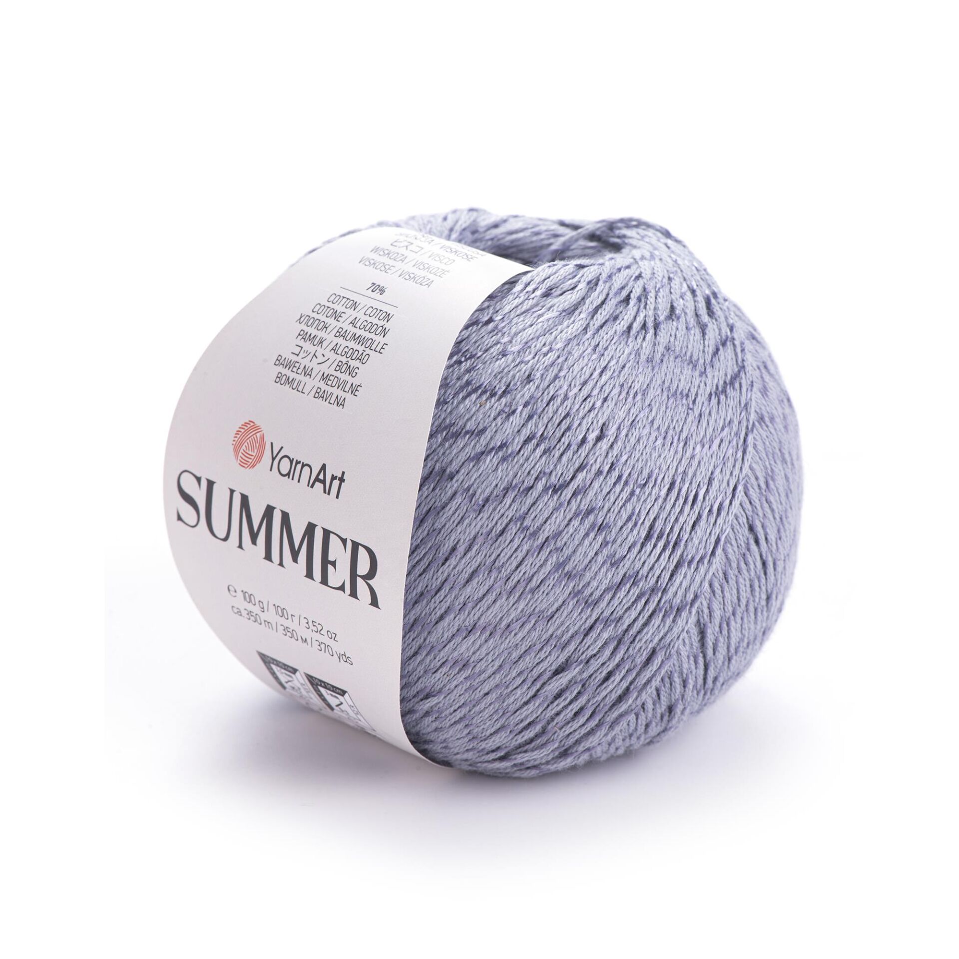 YarnArt Summer Yumuşak Parlak Örgü İpi 100 gr 53 Koyu Gri