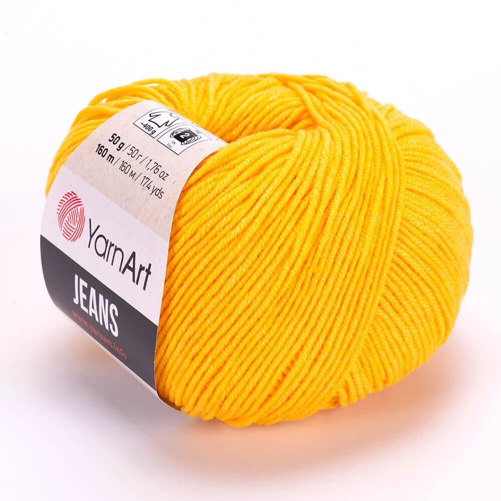 YarnArt Jeans 50gr Pamuk Cotton Amigurumi El Örgü İpi İpliği Yünü 35 Sarı