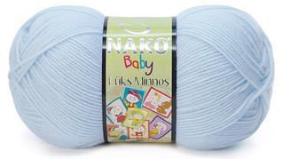 Nako Lüks Minnoş Baby El Örgü İpi Bebe Yünü 99076 Gökyüzü Mavi