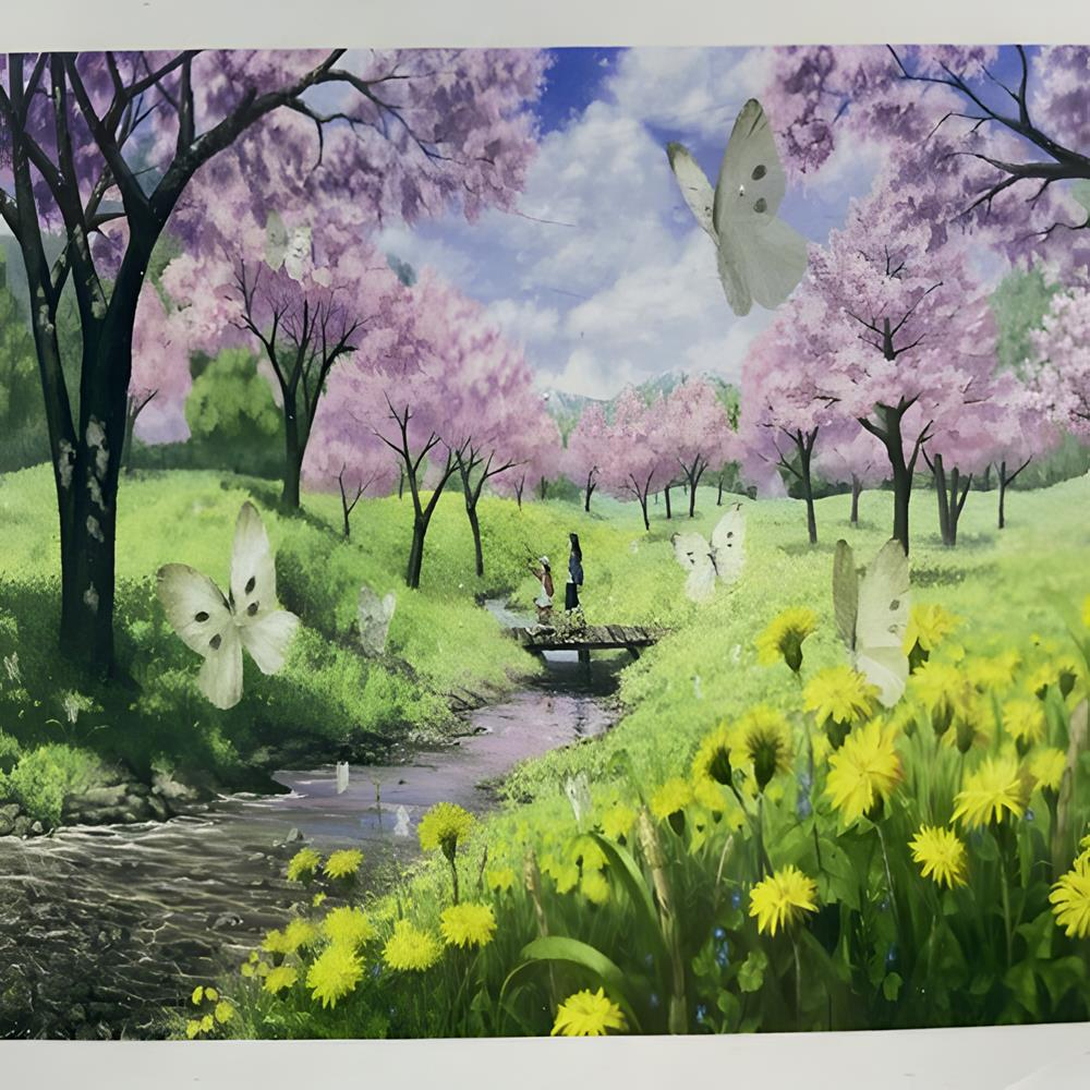 5D Yapışan Boncuk Goblen 30 x 40 cm Mozaik Tablo Pano 60402