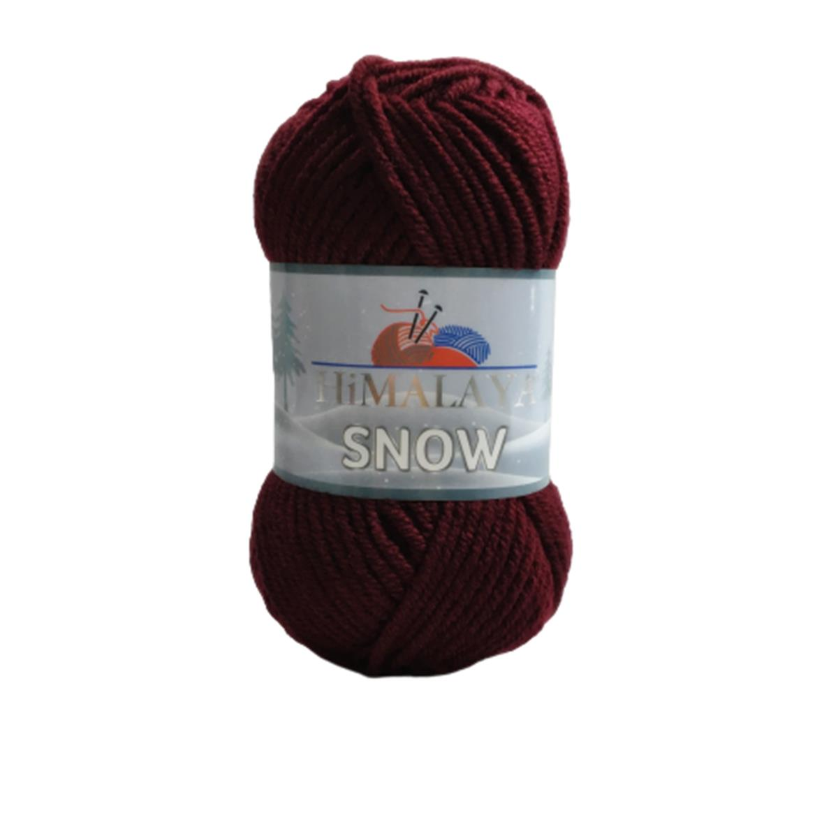 Himalaya Snow El Örgü İpi 100 gr 75514 Koyu Bordo
