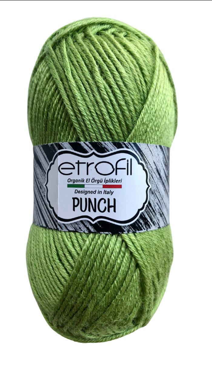 Etrofil Punch El Örgü İpliği 25 gr 74142 Elma Yeşili