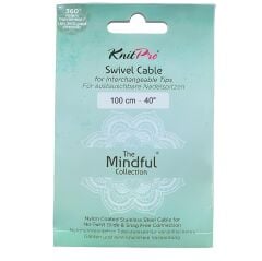 KnitPro Mindful 360° Döner Misina Kablosu 100 cm (Sadece Kablo 77 cm)