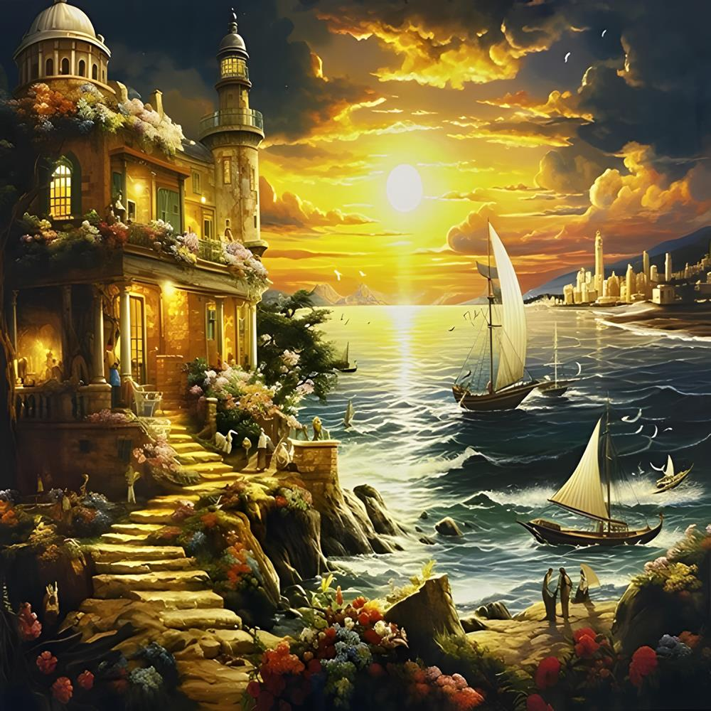 Sayılarla Tuval Boyama Seti 40*50 cm YCGJ38044
