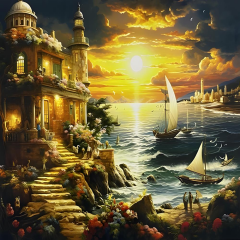 Sayılarla Tuval Boyama Seti 40*50 cm YCGJ38044