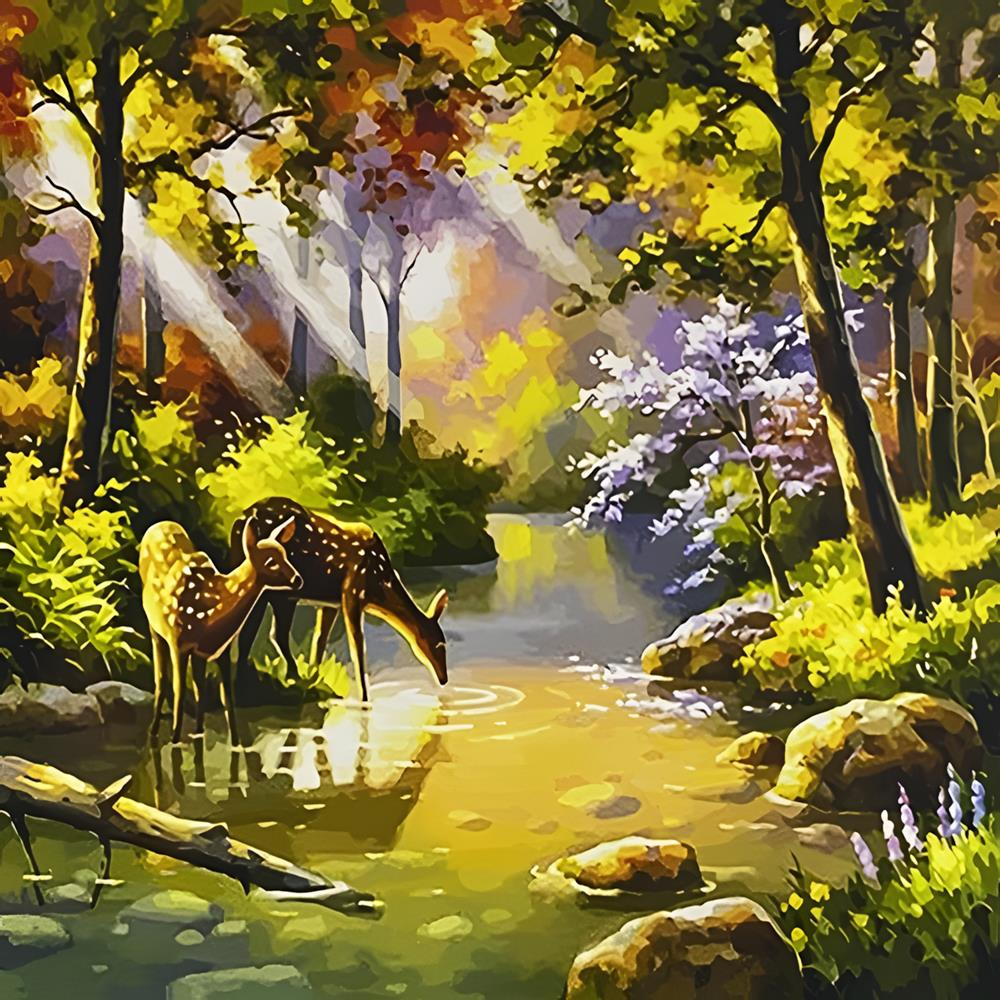 Sayılarla Tuval Boyama Seti 40*50 cm YCGJ37882