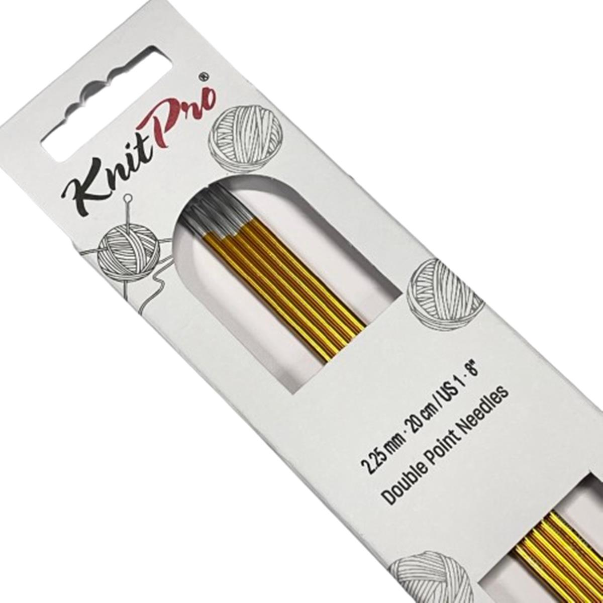 KnitPro Zing Beş Şiş (Çorap Şişi) Renkli 20 cm 2,25 mm
