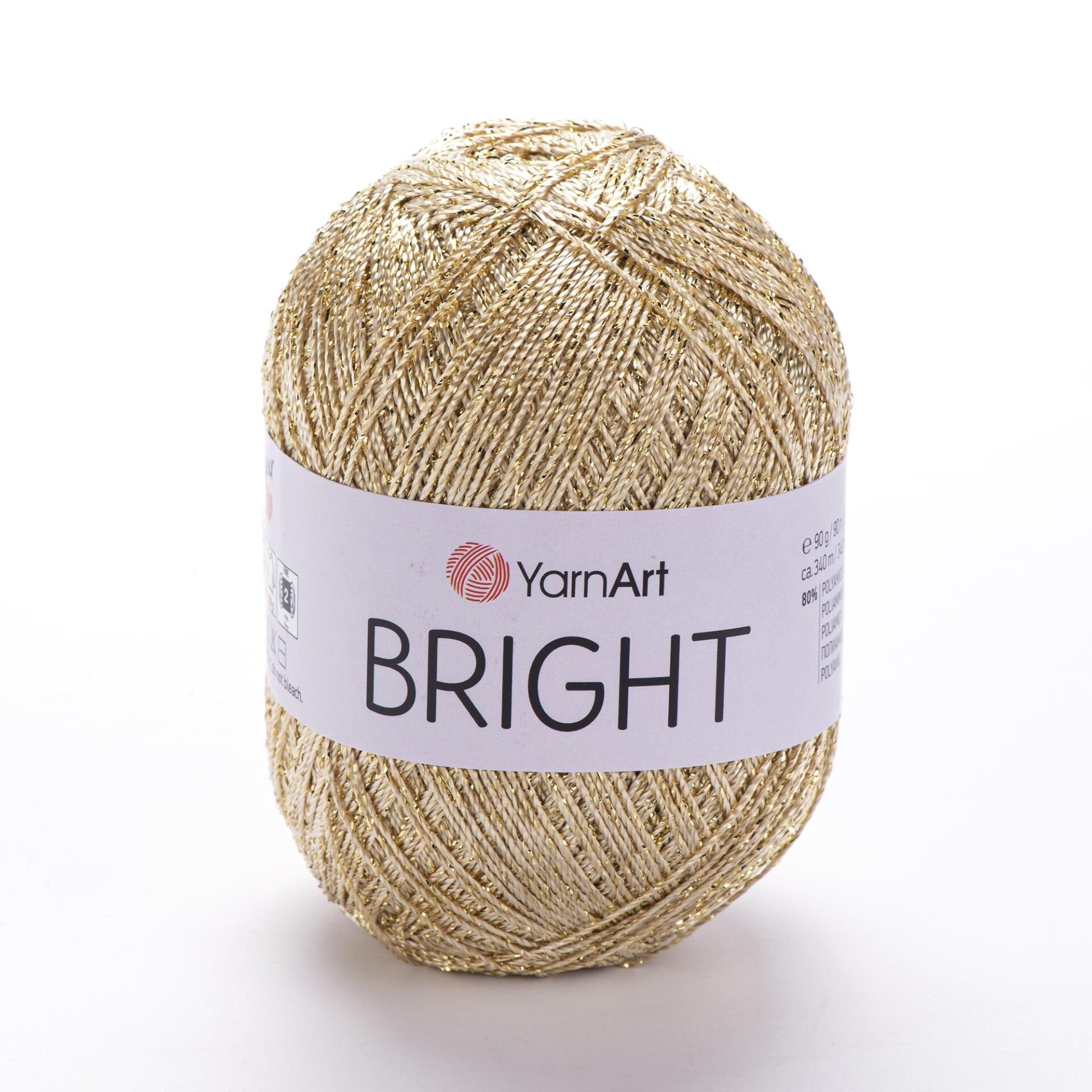 YarnArt Bright Simli Örgü İpi 90 gr