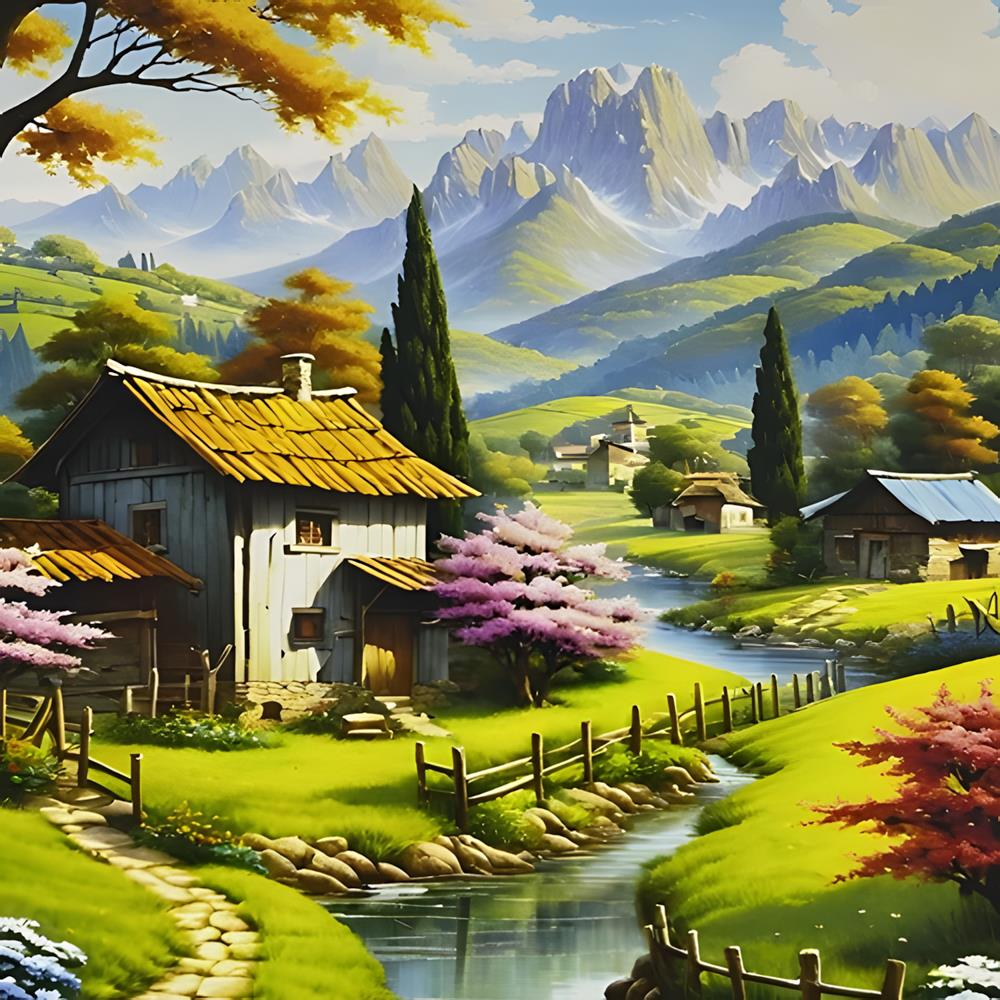 Sayılarla Tuval Boyama Seti 40*50 cm YCGJ37933
