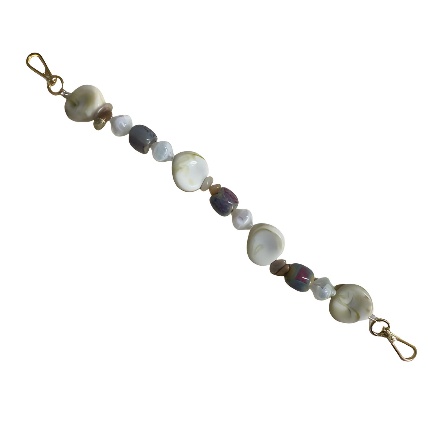 Akrilik Boncuklu Çanta Sapı 37 cm B7T