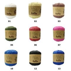 Himalaya Fibra Natura Raffia - Rafya Şapka Çanta Kağıt İp 116 27 Bordo Fuşya