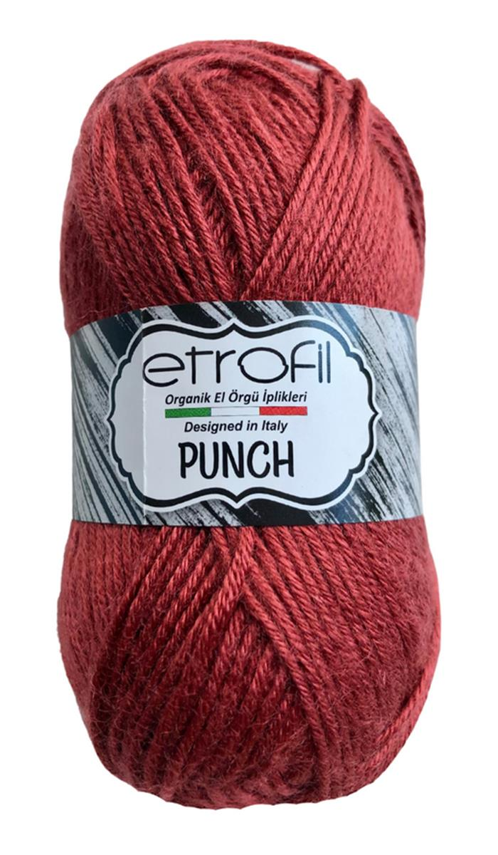 Etrofil Punch El Örgü İpliği 25 gr 77042 Kiremit