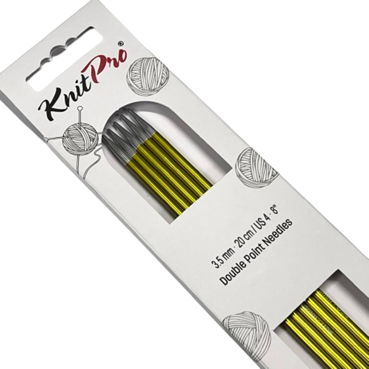 KnitPro Zing Beş Şiş (Çorap Şişi) Renkli 20 cm 3,5 mm
