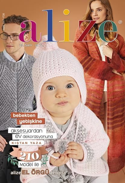 Alize Örgü Dergisi 2018-2019 Bebekten Yetişkine Sayı 23