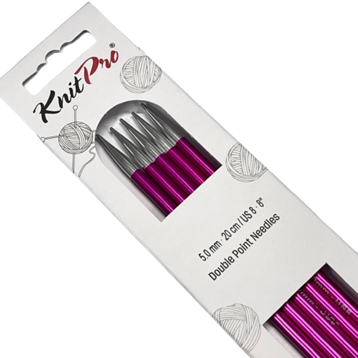 KnitPro Zing Beş Şiş (Çorap Şişi) Renkli 20 cm 5 mm