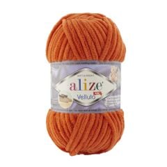 Alize Velluto Kadife El Örgü İpliği 100 gr 87 Kömür