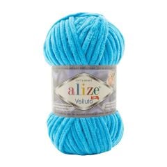Alize Velluto Kadife El Örgü İpliği 100 gr 87 Kömür