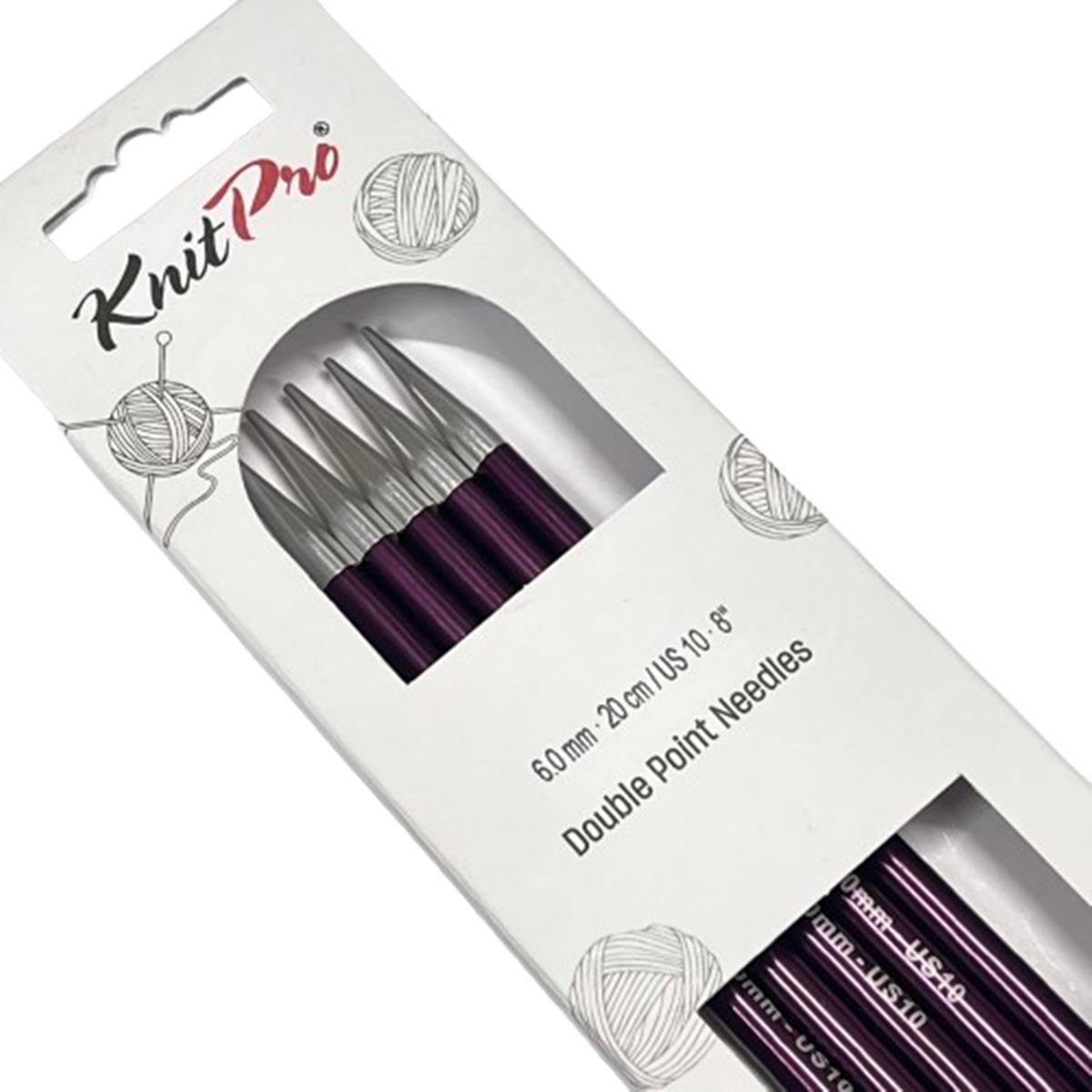 KnitPro Zing Beş Şiş (Çorap Şişi) Renkli 20 cm 6 mm