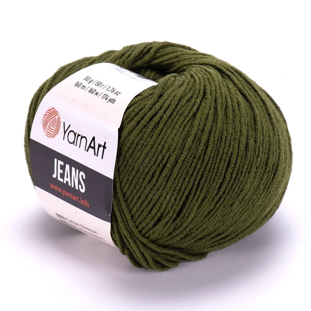 YarnArt Jeans 50gr Pamuk Cotton Amigurumi El Örgü İpi İpliği Yünü 82 Haki
