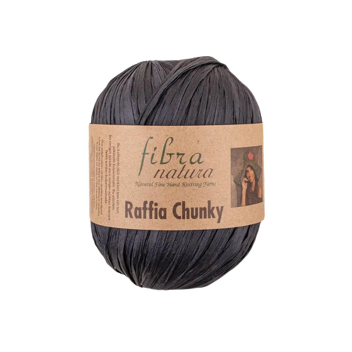 Fibra Natura Raffia Chunky 100 gr 114-22 Siyah