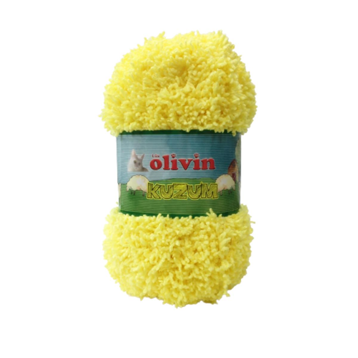 Olivin Kuzum El Örgü İpliği 100 gr Sarı