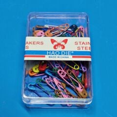 HaoDie Renkli Minik Metal Çengelli İğne 70 Adet 1dksg03