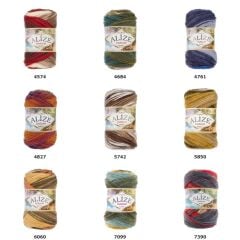 Alize Burcum Batik El Örgü İpliği 100 gr 1892