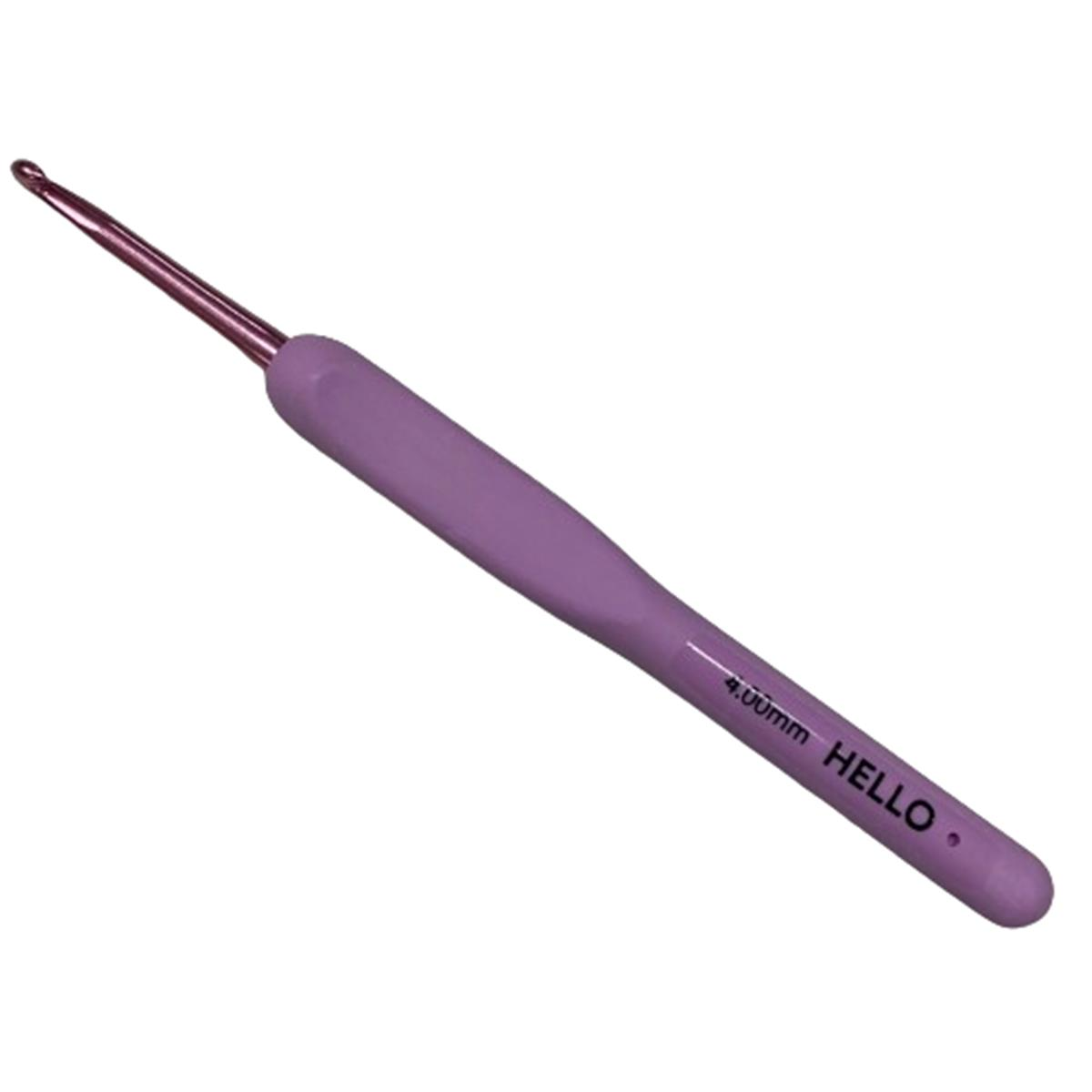 Hello Crochet Hook Silikon Saplı Yün Tığ 4 mm