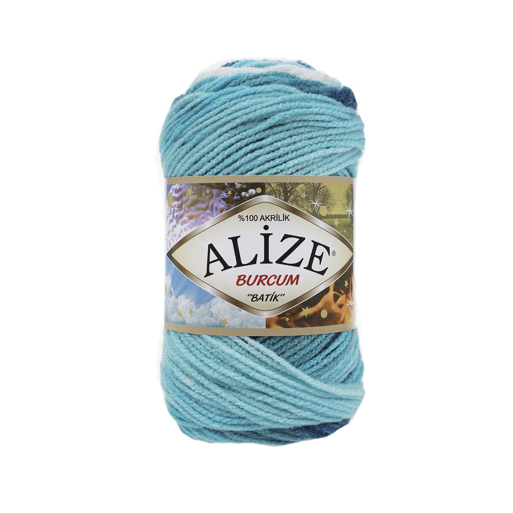 Alize Burcum Batik El Örgü İpliği 100 gr 1892