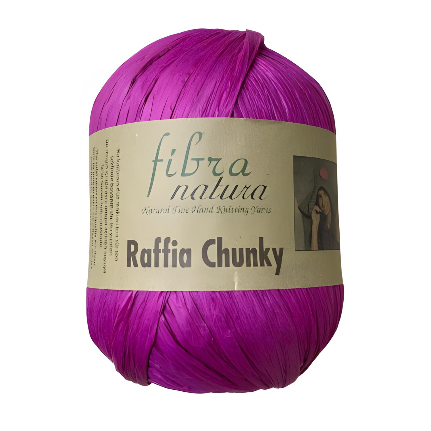 Fibra Natura Raffia Chunky 100 gr 114-33 Fuşya