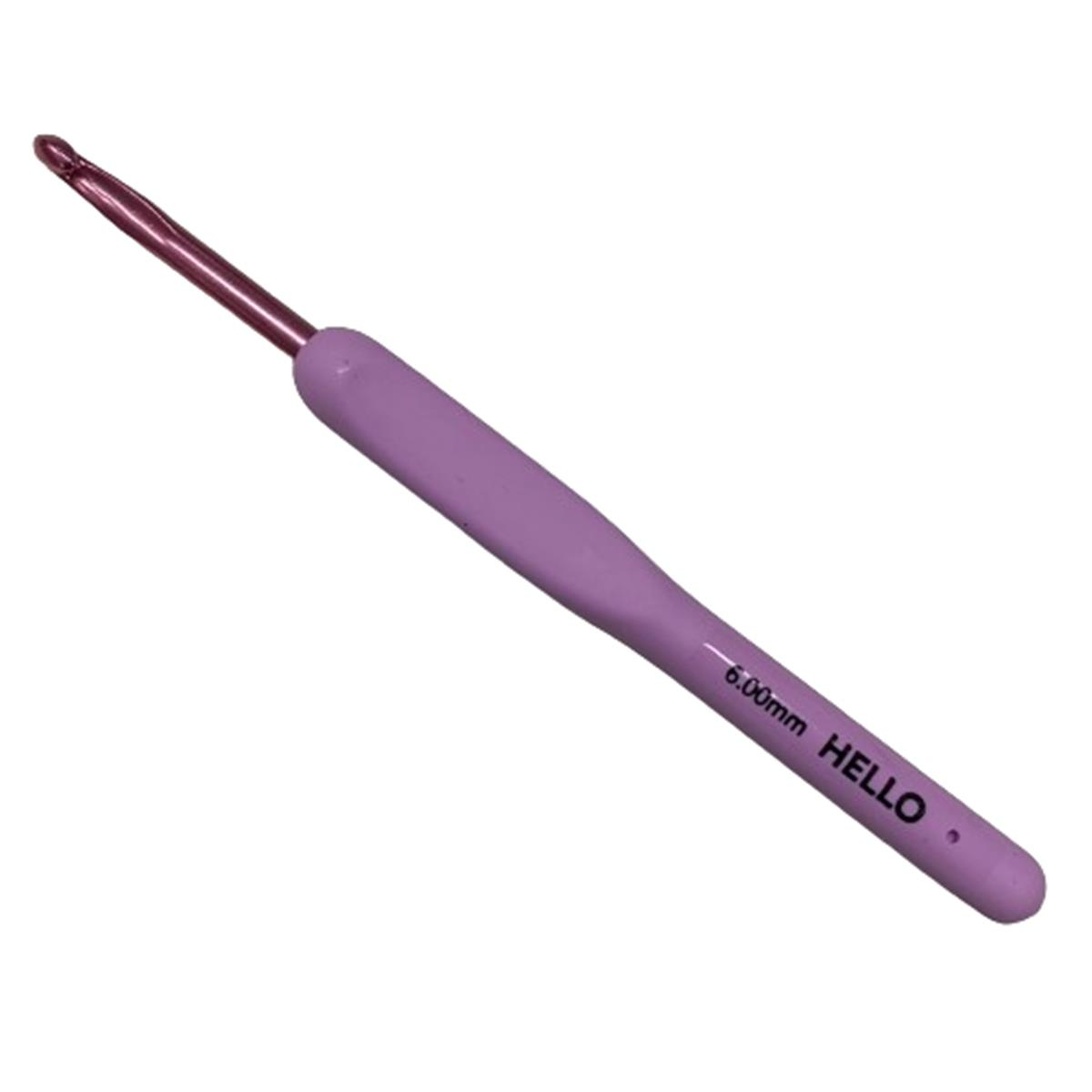 Hello Crochet Hook Silikon Saplı Yün Tığ 6 mm