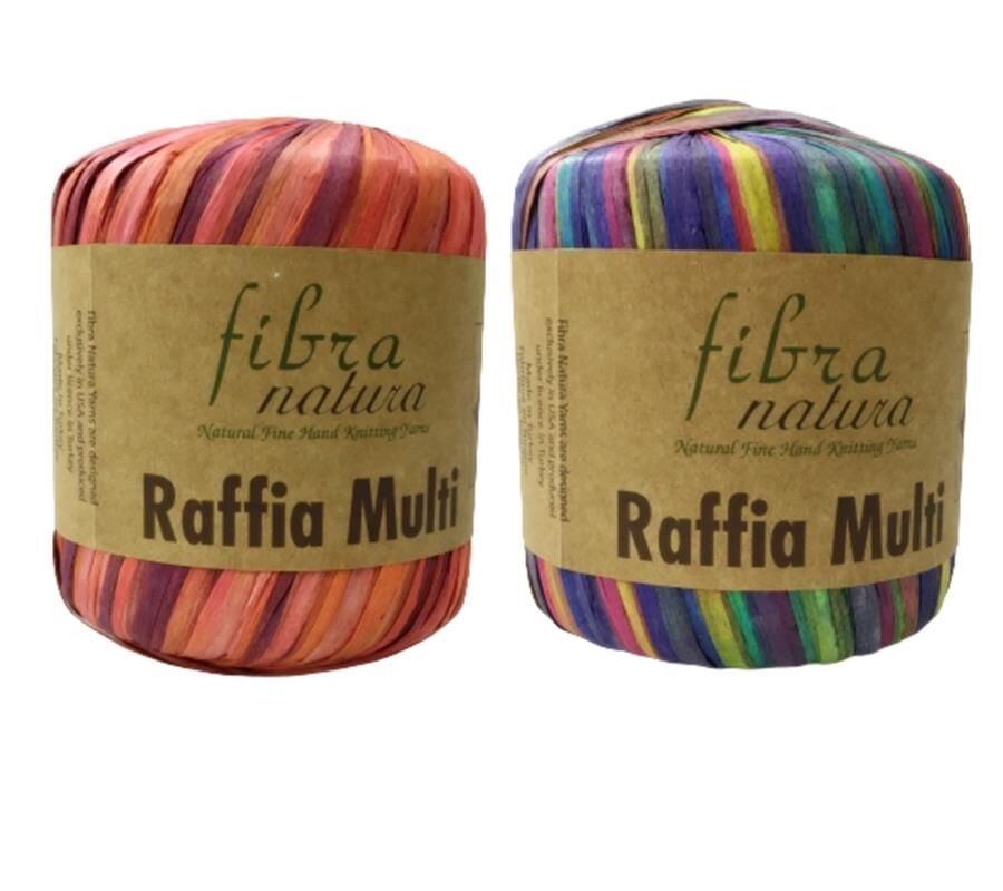Himalaya Fibra Natura Raffia Multi - Rafya Şapka Çanta Kağıt İp