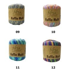 Himalaya Fibra Natura Raffia Multi - Rafya Şapka Çanta Kağıt İp 117 17 Somon Pembe