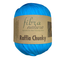 Fibra Natura Raffia Chunky 100 gr 114-36 Gök Mavi
