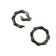 Metal Yaylı Çanta Klipsi 1 Çift 2,5 cm LXS1 Antrasit