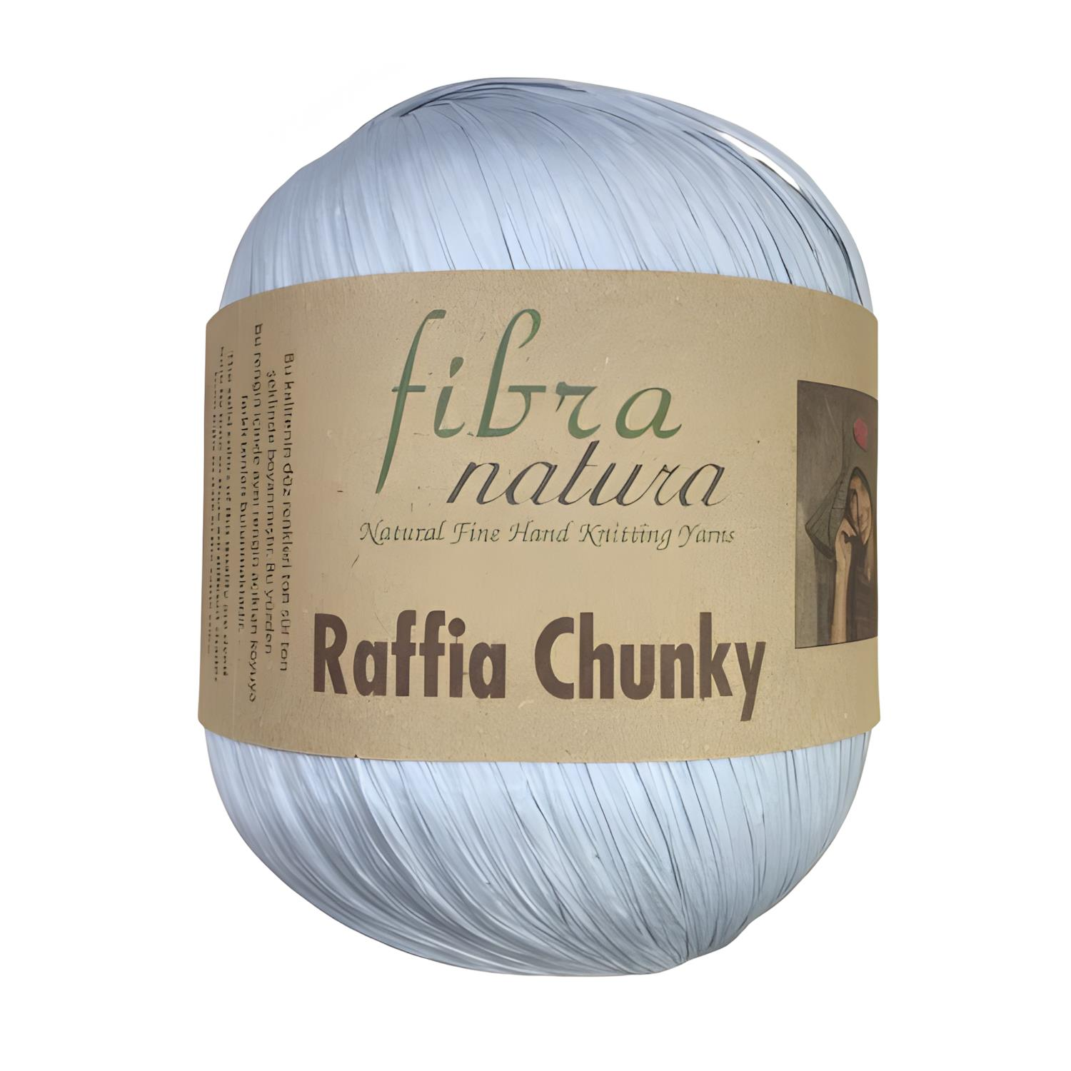 Fibra Natura Raffia Chunky 100 gr 114-41 Açık Gri