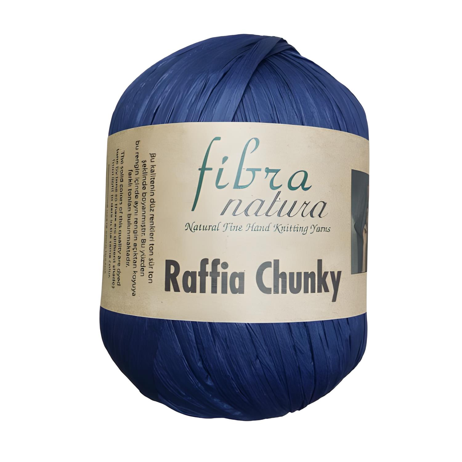 Fibra Natura Raffia Chunky 100 gr 114-43 Lacivert